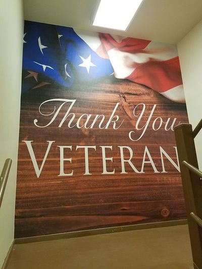 Thank You Veterans Wall Vinyl